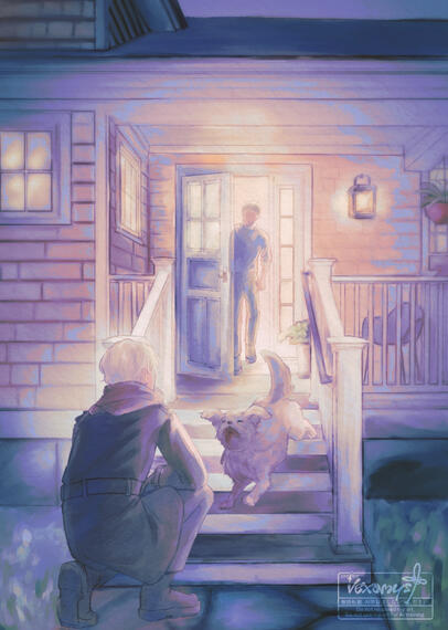 Full color + background + prop (pet)